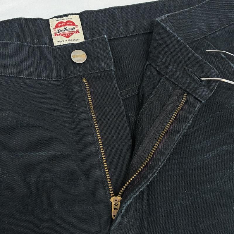 ユニフォームエクスペリメント uniform experiment パンツ ショートパンツ Carhartt カーハート コラボ ハートタグ ダブルニー ダック ペインター パンツ ダメージ加工 UE-120125 32インチ メンズ USED 古着 中古 50168502