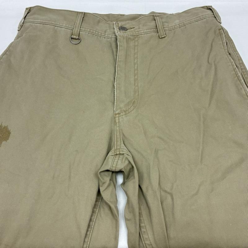 ソフネット SOPHNET. パンツ チノパン タタキ リペア ダメージ加工 ルーズ ストレート チノパン ワークパンツ M メンズ USED 古着 中古 50168508