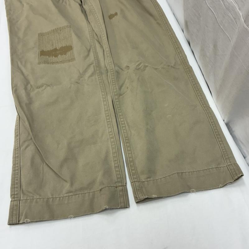 ソフネット SOPHNET. パンツ チノパン タタキ リペア ダメージ加工 ルーズ ストレート チノパン ワークパンツ M メンズ USED 古着 中古 50168508