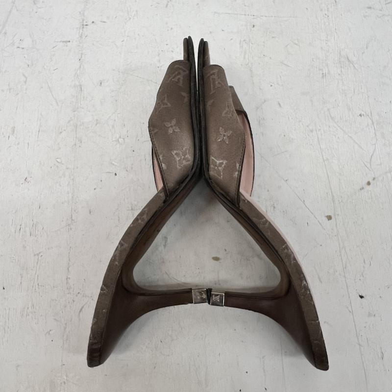 ルイヴィトン LOUIS VUITTON ミュール ミュール モノグラム サテン ミュール サンダル size35 1/2 - レディース USED 古着 中古 50168509
