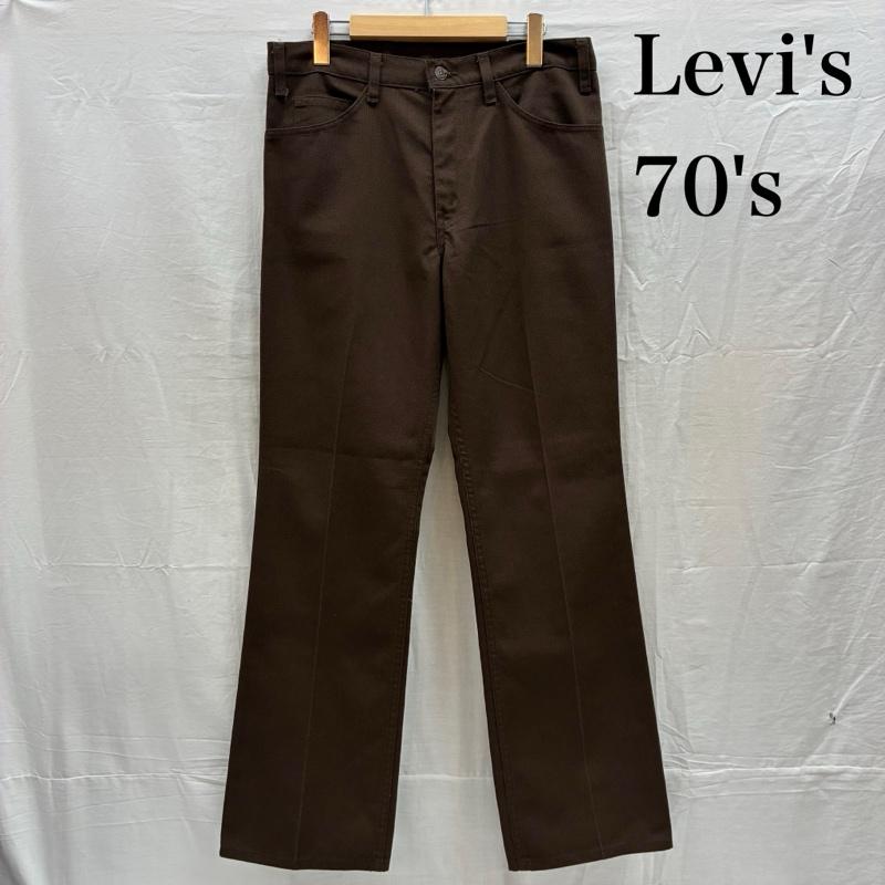 リーバイス Levi s パンツ ワークパンツ、ペインターパンツ 70s USA製 517-1127 ボタン裏520 STA-PREST スタプレ ピケ フレア パンツ ロケット 42TALON 34インチ メンズ USED 古着 中古 50168512