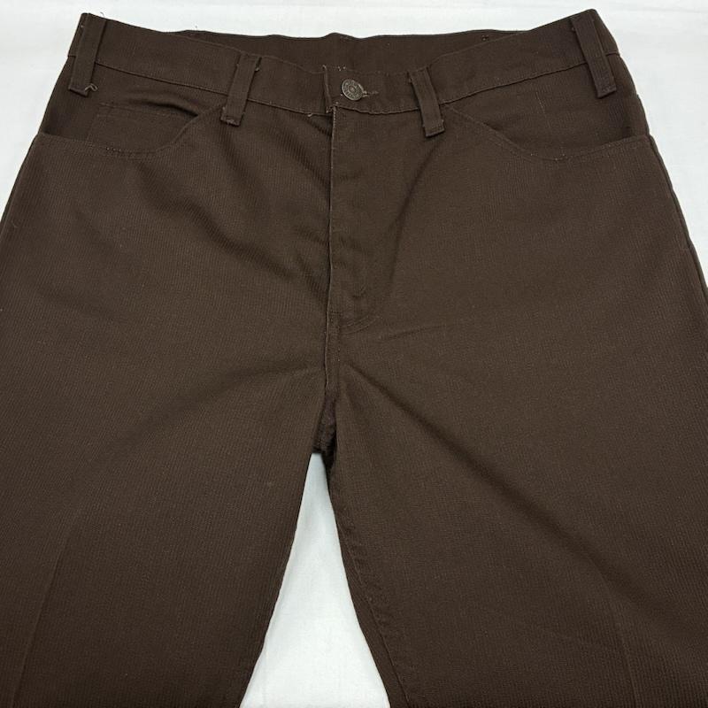 リーバイス Levi s パンツ ワークパンツ、ペインターパンツ 70s USA製 517-1127 ボタン裏520 STA-PREST スタプレ ピケ フレア パンツ ロケット 42TALON 34インチ メンズ USED 古着 中古 50168512