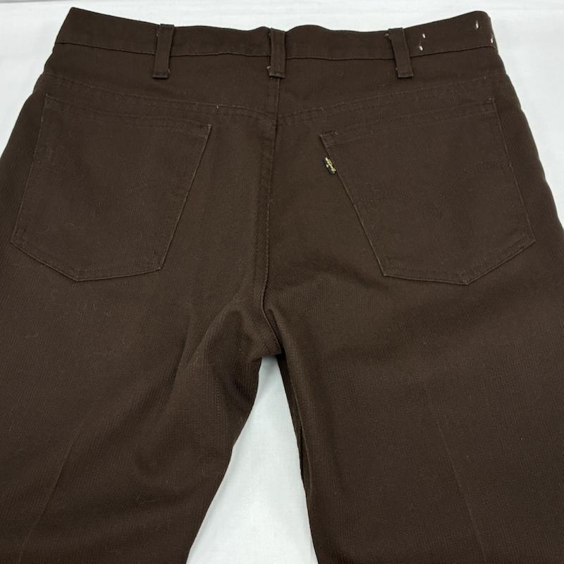 リーバイス Levi s パンツ ワークパンツ、ペインターパンツ 70s USA製 517-1127 ボタン裏520 STA-PREST スタプレ ピケ フレア パンツ ロケット 42TALON 34インチ メンズ USED 古着 中古 50168512