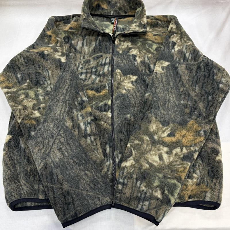 エルエルビーン L.L.Bean ジャケット、上着 ジャンパー、ブルゾン 90s リアルツリー カモフラ 迷彩 フリース ジップアップ ブルゾン ジャケット ヴィンテージ USA製 三角タグ M カモフラージュ柄・迷彩 カーキ / カーキ / khaki X ベージュ / ベージュ / beige X 茶 / ブラウン / brown メンズ USED 古着 中古 50168516