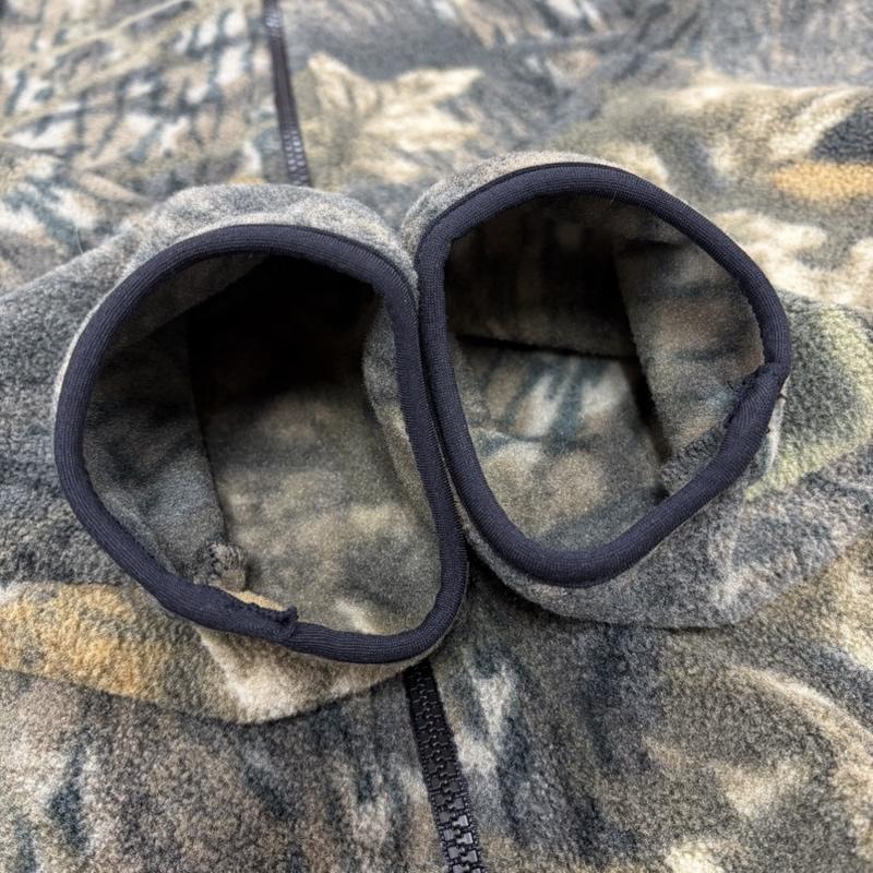 エルエルビーン L.L.Bean ジャケット、上着 ジャンパー、ブルゾン 90s リアルツリー カモフラ 迷彩 フリース ジップアップ ブルゾン ジャケット ヴィンテージ USA製 三角タグ M カモフラージュ柄・迷彩 カーキ / カーキ / khaki X ベージュ / ベージュ / beige X 茶 / ブラウン / brown メンズ USED 古着 中古 50168516