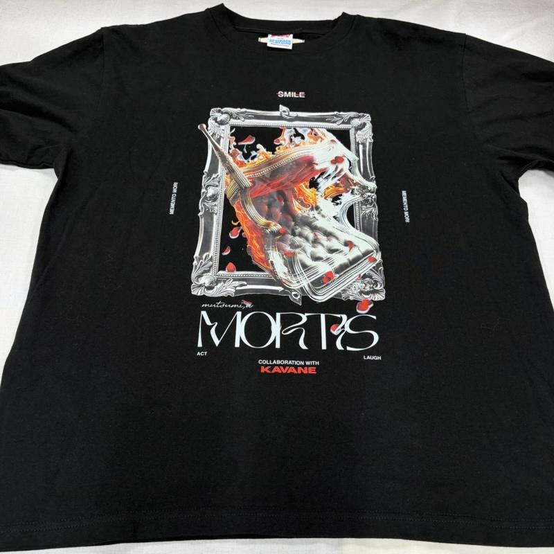 古着 USED Tシャツ 長袖 BanG Dream Ave Mujica バンドリ モーティス KAVANE GEKIROCK コラボ 限定 ロング 長袖 Tシャツ ロゴ プリント L ロゴ、文字 X プリント 黒 / ブラック / black X 白 / ホワイト / white X 赤 / レッド / red メンズ USED 古着 中古 50168519