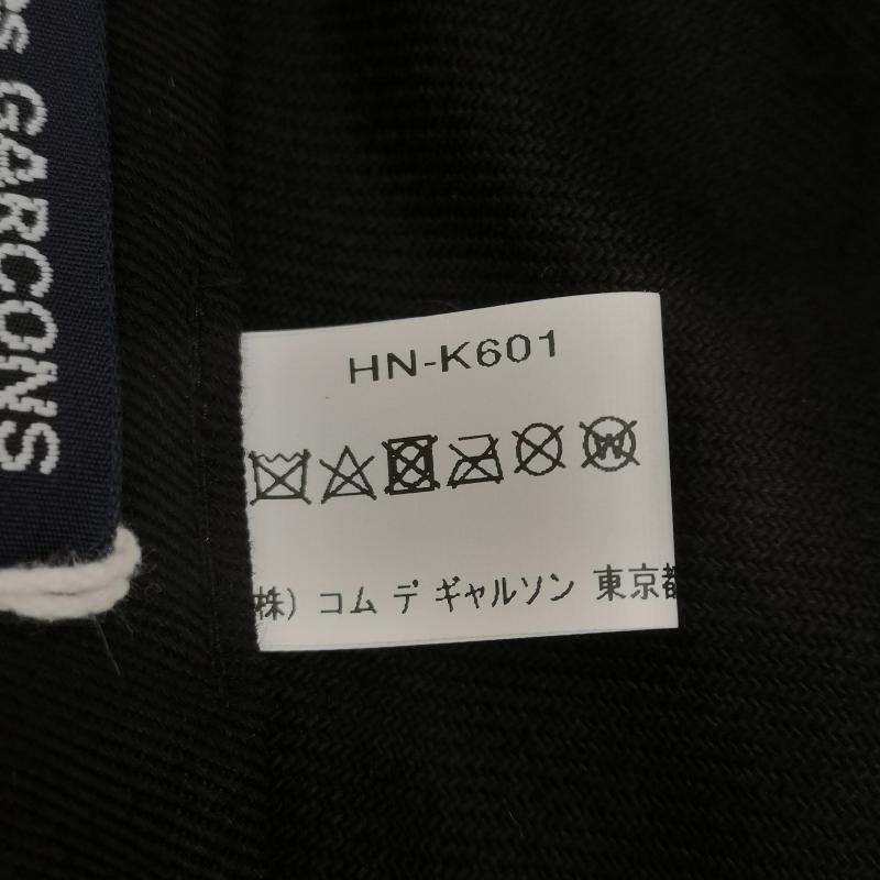コムデギャルソンオム COMME des GARCONS HOMME 帽子 キャップ HN-K601-051-1-1 刺繍ロゴ バックストラップ コットンサージ キャップ 黒 / ブラック / black メンズ USED 古着 中古 50168520