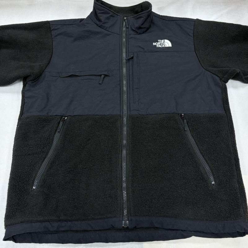 ザノースフェイス THE NORTH FACE ジャケット、上着 ジャンパー、ブルゾン DENALI JACKET デナリジャケット フリース ジップアップ ブルゾン ロゴ 刺繍 NA71831 M ワンポイント X ロゴ、文字 X 刺繍 黒 / ブラック / black X 白 / ホワイト / white メンズ USED 古着 中古 50168522