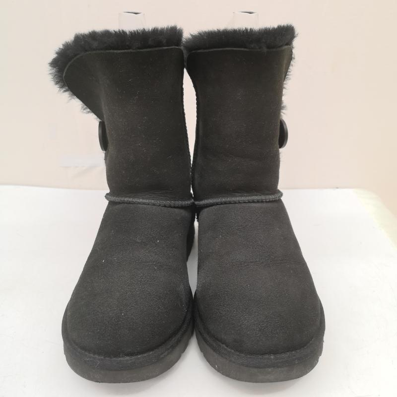アグ UGG シューズ シューズ 5803 BAILY BUTTON ベイリーボタン ムートンブーツ ボア 25.0cm 黒 / ブラック / black レディース USED 古着 中古 50168524