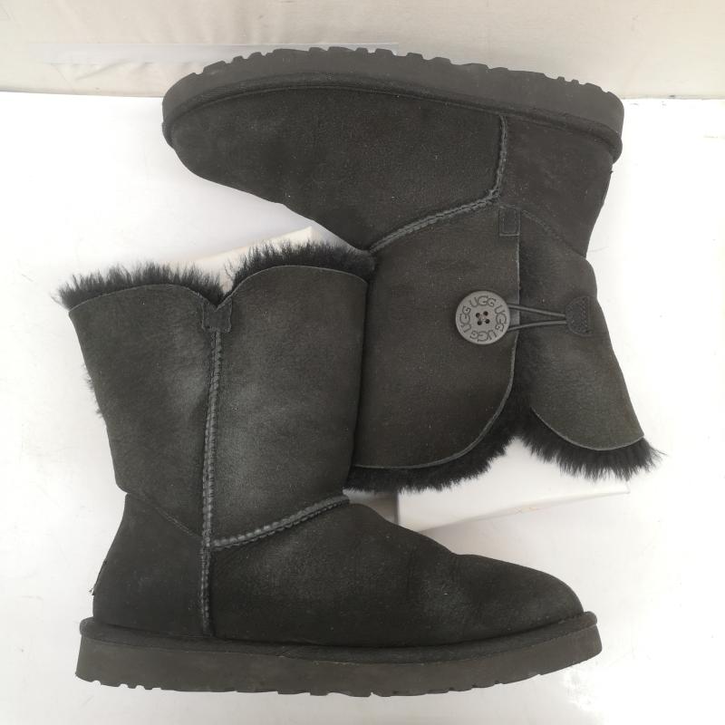 アグ UGG シューズ シューズ 5803 BAILY BUTTON ベイリーボタン ムートンブーツ ボア 25.0cm 黒 / ブラック / black レディース USED 古着 中古 50168524