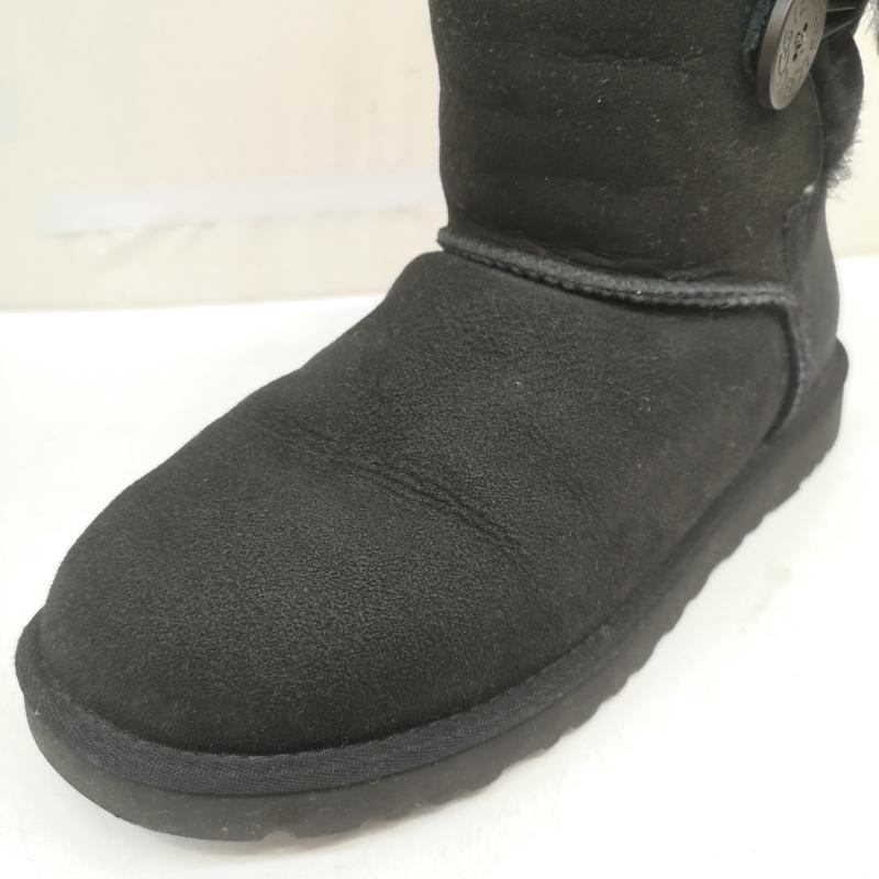 アグ UGG シューズ シューズ 5803 BAILY BUTTON ベイリーボタン ムートンブーツ ボア 25.0cm 黒 / ブラック / black レディース USED 古着 中古 50168524