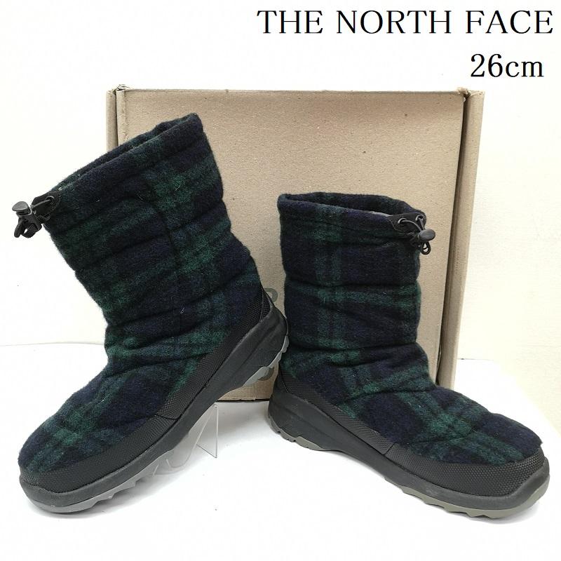 ザノースフェイス THE NORTH FACE ブーツ 一般 NF70987 Nuptse Wool Bootie ヌプシ ウール ブーティー スノーブーツ 26.0cm 緑 / グリーン / green メンズ USED 古着 中古 50168525