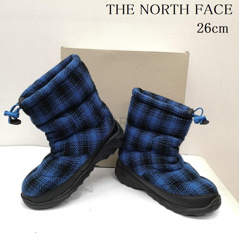 ザノースフェイス THE NORTH FACE ブーツ 一般 NF70078 Nuptse Wool Bootie ヌプシ ウール ブーティー スノーブーツ 26.0cm 青 / ブルー / blue メンズ USED 古着 中古 50168526
