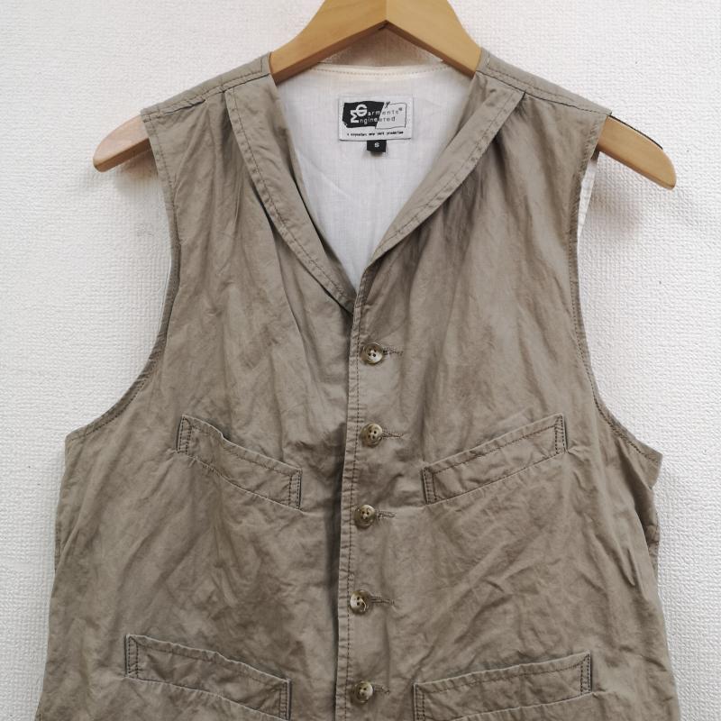 エンジニアードガーメンツ Engineered Garments ベスト ベスト USA製 ショールカラー ミリタリー ワーク ベスト S ベージュ / ベージュ / beige メンズ USED 古着 中古 50168529