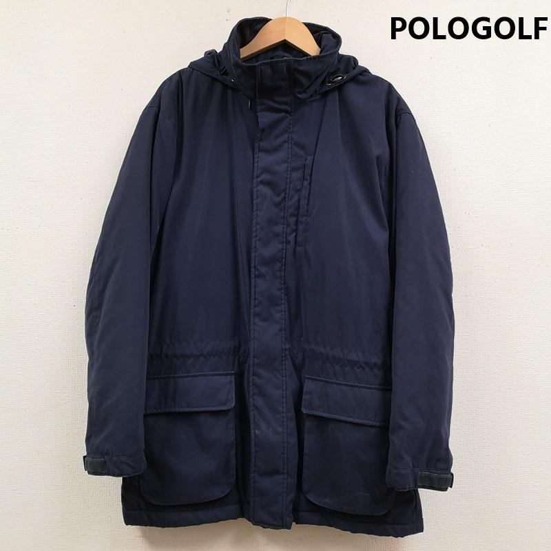 ポロゴルフラルフローレン POLOGOLF ジャケット、上着 ジャンパー、ブルゾン 90s 日本製 POLARTEC 裏起毛 マウンテン パーカー フリース ジャケット L 紺 / ネイビー / navy メンズ USED 古着 中古 50168530
