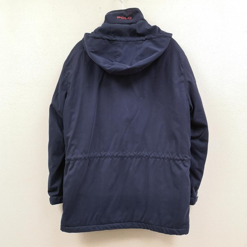 ポロゴルフラルフローレン POLOGOLF ジャケット、上着 ジャンパー、ブルゾン 90s 日本製 POLARTEC 裏起毛 マウンテン パーカー フリース ジャケット L 紺 / ネイビー / navy メンズ USED 古着 中古 50168530