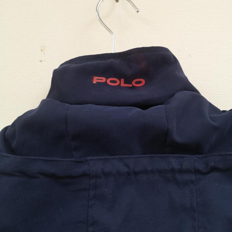 ポロゴルフラルフローレン POLOGOLF ジャケット、上着 ジャンパー、ブルゾン 90s 日本製 POLARTEC 裏起毛 マウンテン パーカー フリース ジャケット L 紺 / ネイビー / navy メンズ USED 古着 中古 50168530