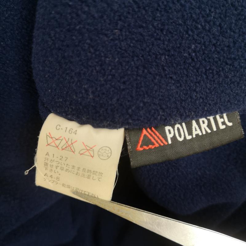 ポロゴルフラルフローレン POLOGOLF ジャケット、上着 ジャンパー、ブルゾン 90s 日本製 POLARTEC 裏起毛 マウンテン パーカー フリース ジャケット L 紺 / ネイビー / navy メンズ USED 古着 中古 50168530