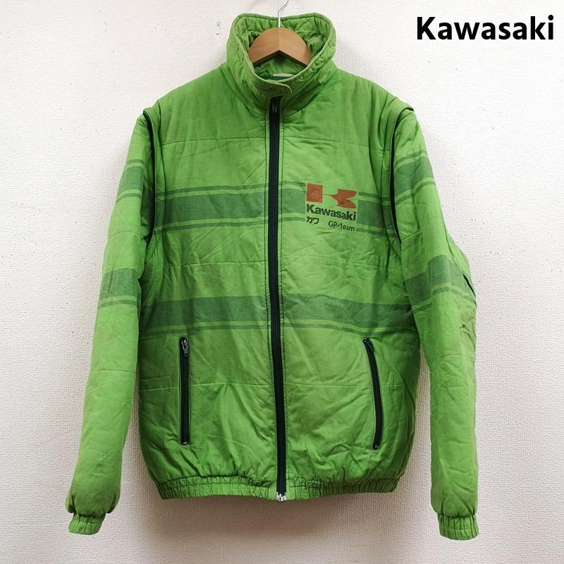 古着 USED ジャケット、上着 ジャンパー、ブルゾン Kawasaki 80s ベルギー製 2WAY スキー レーシング ジャケット L 緑 / グリーン / green X 薄緑 / ライトグリーン / メンズ USED 古着 中古 50168532
