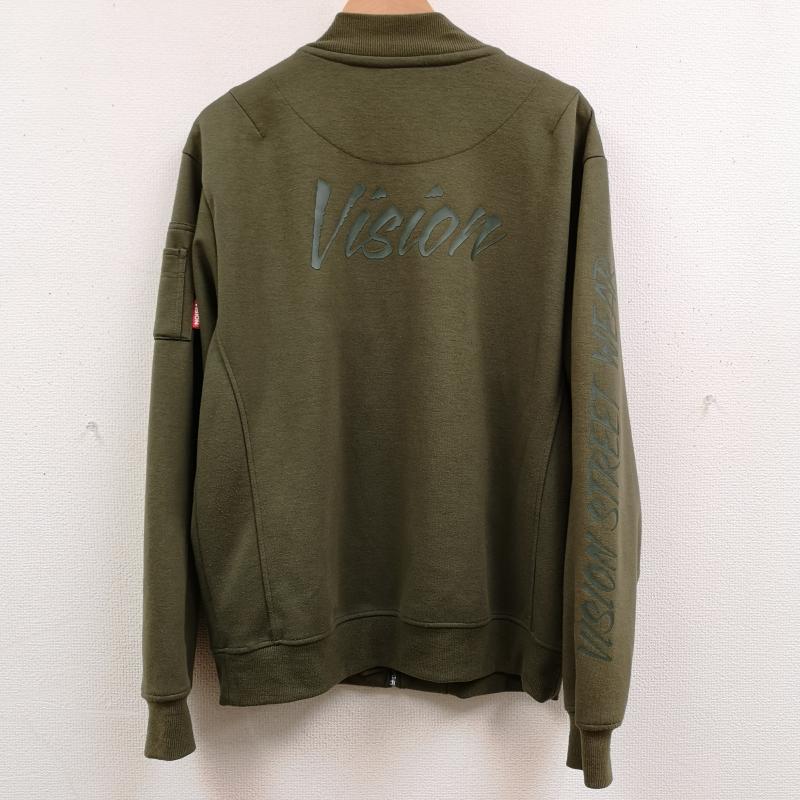 ヴィジョン ストリート ウェア VISION STREET WEAR ジャケット、上着 ジャンパー、ブルゾン スケートボード MA-1 スウェット ジップアップ ジャケット 7323180-1 M カーキ / カーキ / khaki メンズ USED 古着 中古 50168533