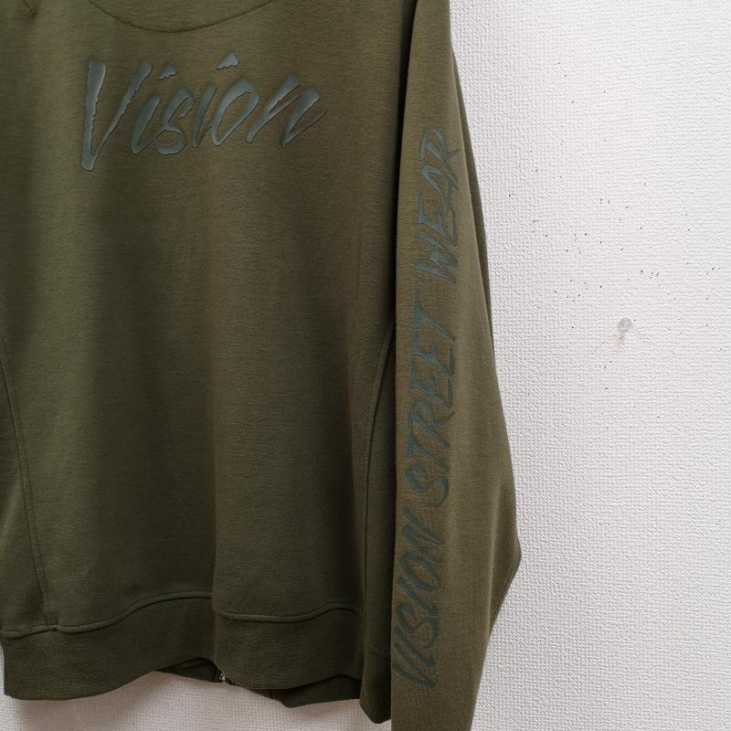ヴィジョン ストリート ウェア VISION STREET WEAR ジャケット、上着 ジャンパー、ブルゾン スケートボード MA-1 スウェット ジップアップ ジャケット 7323180-1 M カーキ / カーキ / khaki メンズ USED 古着 中古 50168533