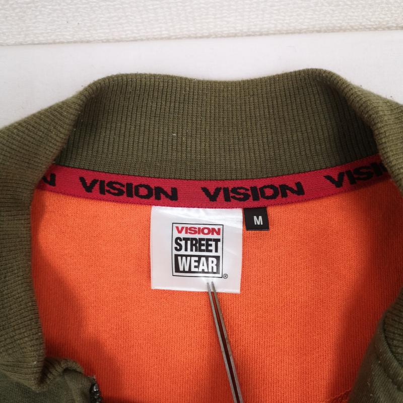 ヴィジョン ストリート ウェア VISION STREET WEAR ジャケット、上着 ジャンパー、ブルゾン スケートボード MA-1 スウェット ジップアップ ジャケット 7323180-1 M カーキ / カーキ / khaki メンズ USED 古着 中古 50168533