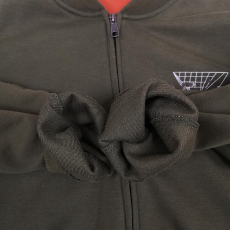 ヴィジョン ストリート ウェア VISION STREET WEAR ジャケット、上着 ジャンパー、ブルゾン スケートボード MA-1 スウェット ジップアップ ジャケット 7323180-1 M カーキ / カーキ / khaki メンズ USED 古着 中古 50168533