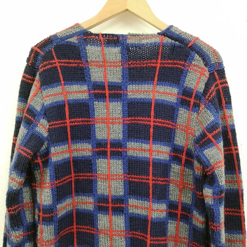コムデギャルソンシャツ COMME des GARCONS SHIRT ニット、セーター 長袖 タータンチェック カットオフ Vネック ニット セーター XS マルチカラー / マルチカラー / multicolor メンズ USED 古着 中古 50168536