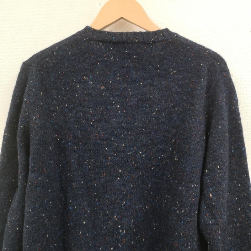 コムデギャルソンオム COMME des GARCONS HOMME ニット、セーター 長袖 日本製 2008AW ネップ加工 Vネック ニット セーター S 紺 / ネイビー / navy メンズ USED 古着 中古 50168537
