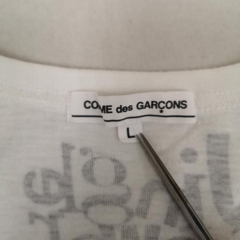 コムデギャルソン COMME des GARCONS Tシャツ 半袖 日本製 2009AW 草間彌生 YAYO IKUSAMA 半袖 Tシャツ S/S TEE L 白 / ホワイト / white メンズ USED 古着 中古 50168538