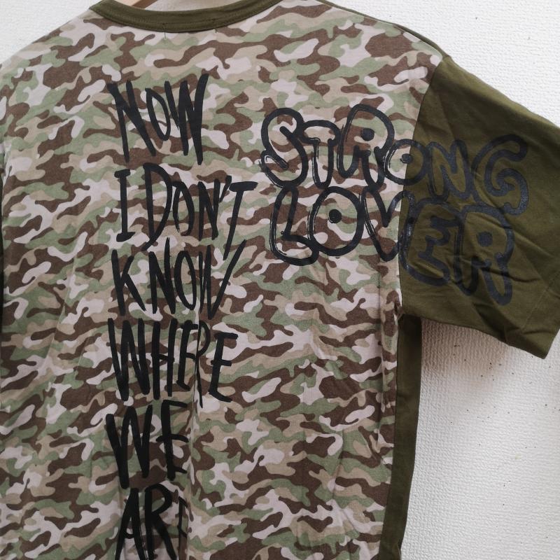コムデギャルソンオムプリュス COMME des GARCONS HOME PLUS Tシャツ 半袖 日本製 2015SS カモフラージュ 迷彩 半袖 Tシャツ S/S TEE S カーキ / カーキ / khaki メンズ USED 古着 中古 50168539