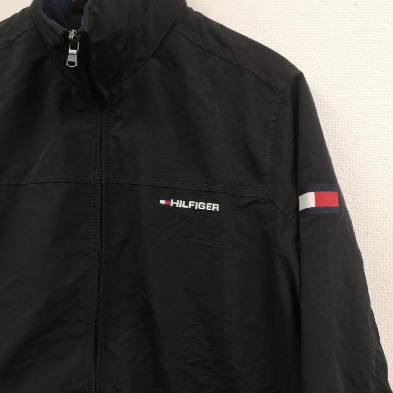 トミーヒルフィガー TOMMY HILFIGER ジャケット、上着 ジャンパー、ブルゾン フラッグロゴ ロゴ刺繡 裏地メッシュ ナイロン ジャケット M 黒 / ブラック / black メンズ USED 古着 中古 50168540