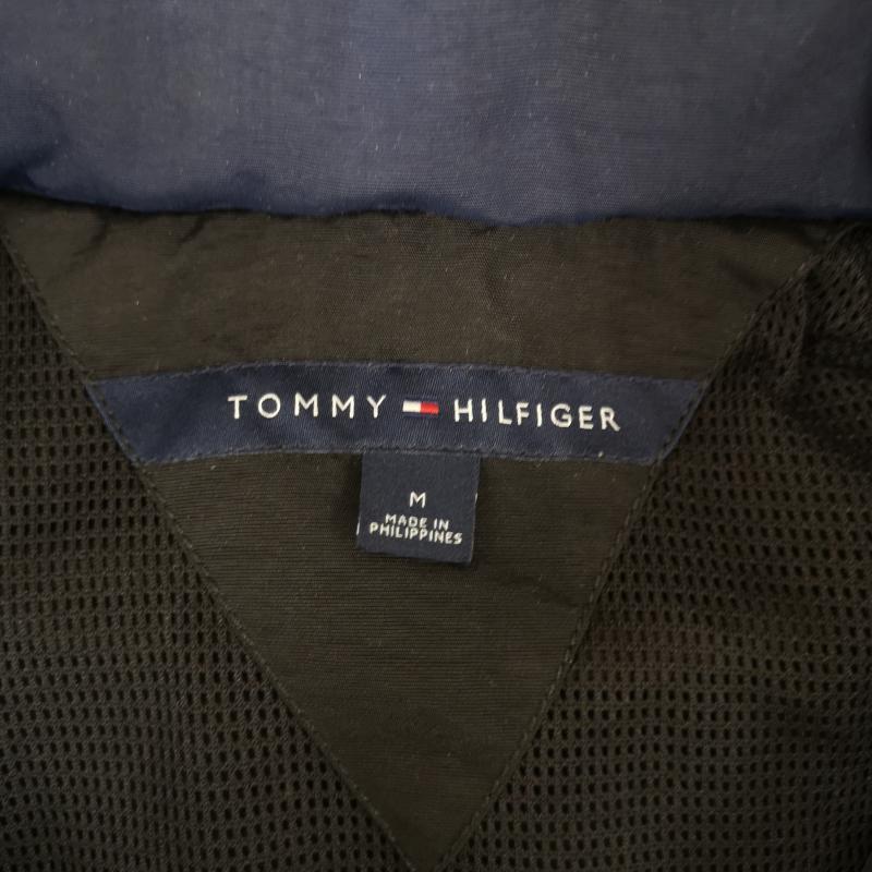 トミーヒルフィガー TOMMY HILFIGER ジャケット、上着 ジャンパー、ブルゾン フラッグロゴ ロゴ刺繡 裏地メッシュ ナイロン ジャケット M 黒 / ブラック / black メンズ USED 古着 中古 50168540