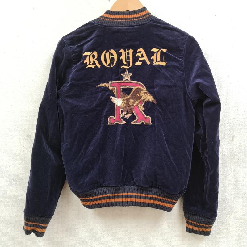 古着 USED ジャケット、上着 ジャンパー、ブルゾン Royal Jean リバーシブル 薔薇 ローズ 花 フラワー スカジャン スーベニア ジャケット 3 青 / ブルー / blue X 紫 / パープル / purple メンズ USED 古着 中古 50168541