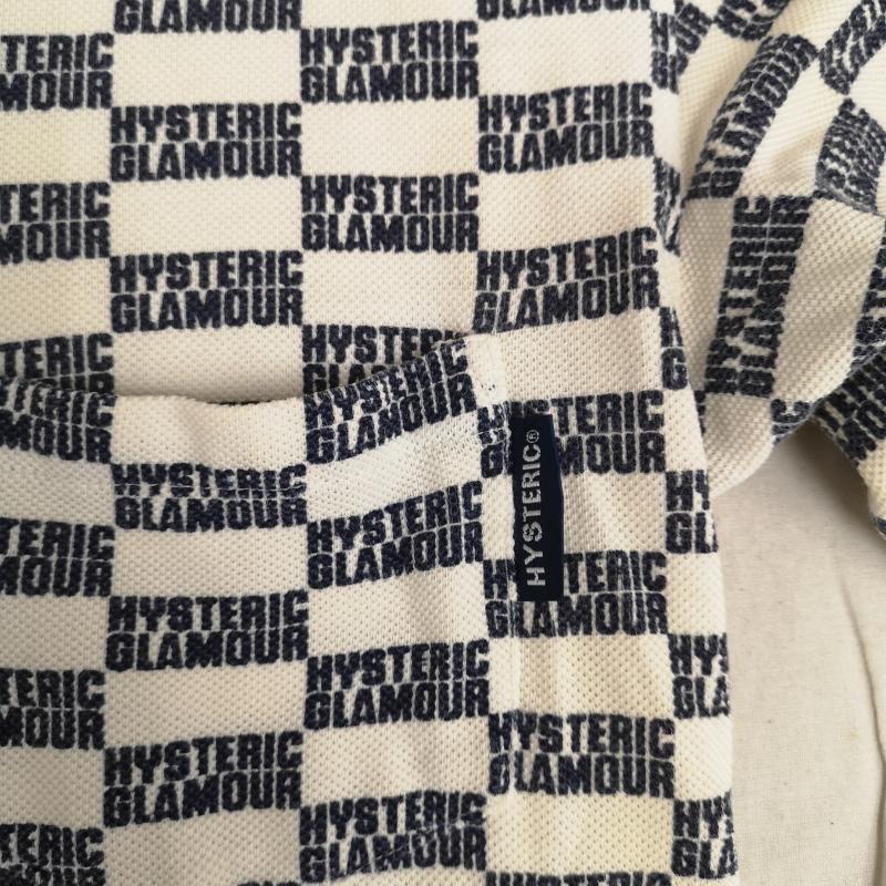 ヒステリックグラマー HYSTERIC GLAMOUR ポロシャツ 半袖 日本製 総柄ロゴ 鹿の子 半袖 ポロシャツ FREE マルチカラー / マルチカラー / multicolor メンズ USED 古着 中古 50168543