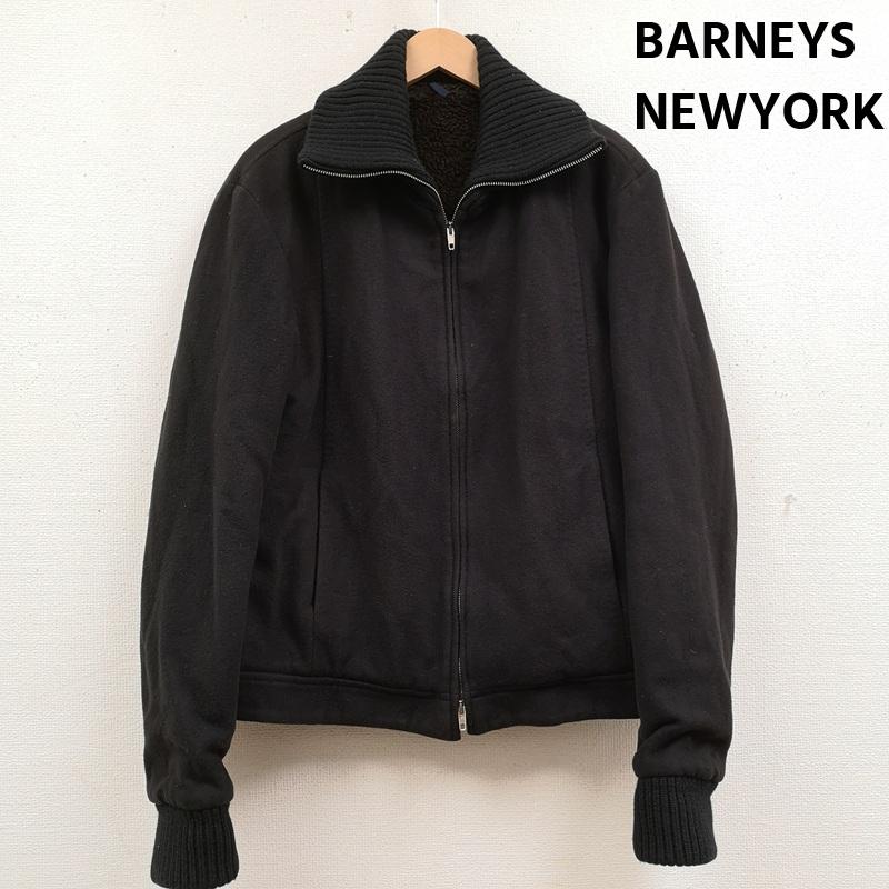 バーニーズ ニューヨーク BARNEYS NEWYORK ジャケット、上着 ジャンパー、ブルゾン イタリア製 裏地ボア ジップアップ ウール ジャケット L 黒 / ブラック / black メンズ USED 古着 中古 50168545