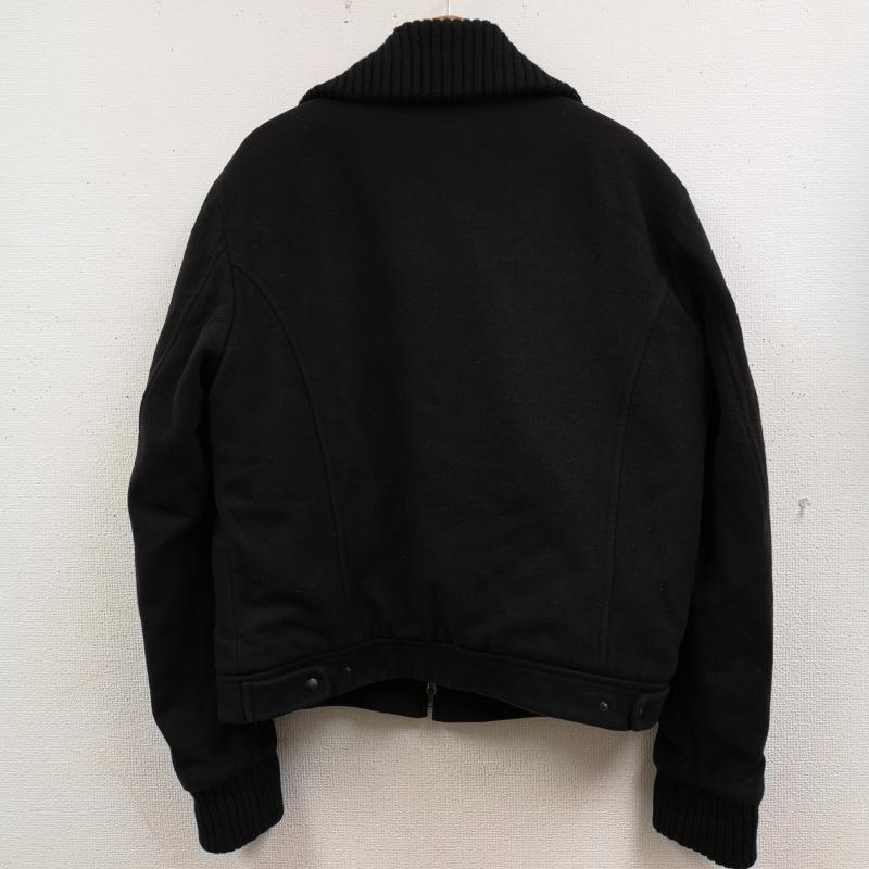 バーニーズ ニューヨーク BARNEYS NEWYORK ジャケット、上着 ジャンパー、ブルゾン イタリア製 裏地ボア ジップアップ ウール ジャケット L 黒 / ブラック / black メンズ USED 古着 中古 50168545