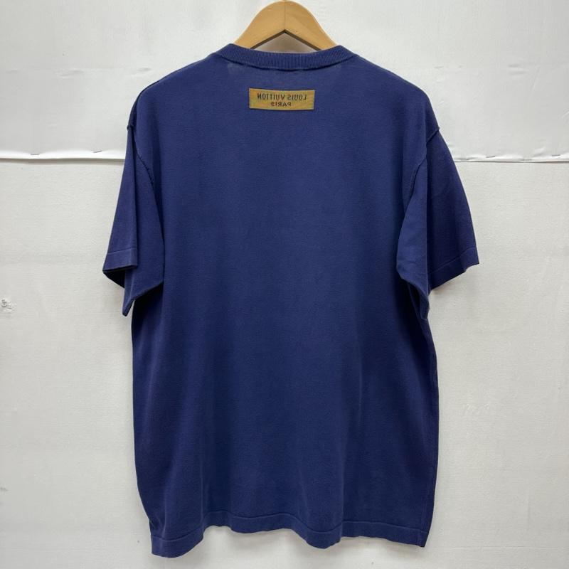 ルイヴィトン LOUIS VUITTON Tシャツ 半袖 22AW グラフィック ロゴ ニット Tシャツ RM222M JS5 HNN20W M 紺 / ネイビー / navy メンズ USED 古着 中古 50168547