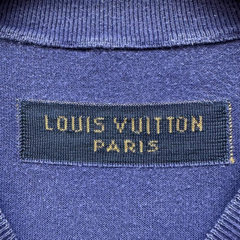 ルイヴィトン LOUIS VUITTON Tシャツ 半袖 22AW グラフィック ロゴ ニット Tシャツ RM222M JS5 HNN20W M 紺 / ネイビー / navy メンズ USED 古着 中古 50168547