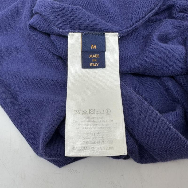 ルイヴィトン LOUIS VUITTON Tシャツ 半袖 22AW グラフィック ロゴ ニット Tシャツ RM222M JS5 HNN20W M 紺 / ネイビー / navy メンズ USED 古着 中古 50168547