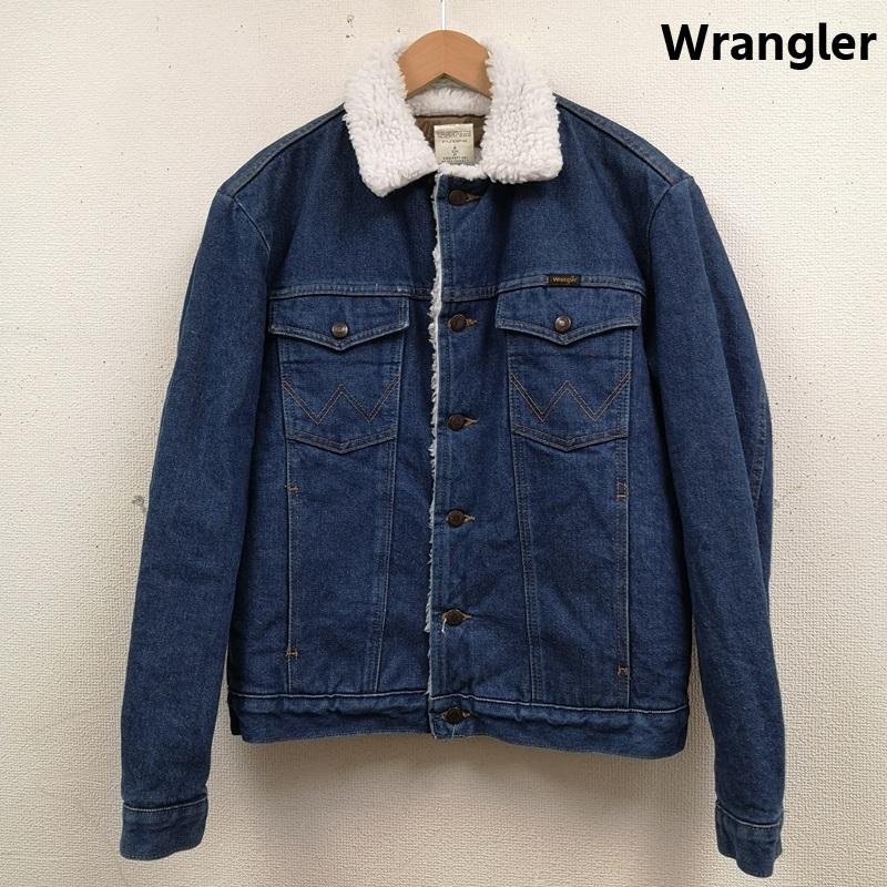 ラングラー Wrangler ジャケット、上着 ジャンパー、ブルゾン メキシコ製 14オンス ブロークンデニム デニム ボア ジャケット 74255PW S インディゴ / インディゴ / Indigo メンズ USED 古着 中古 50168550