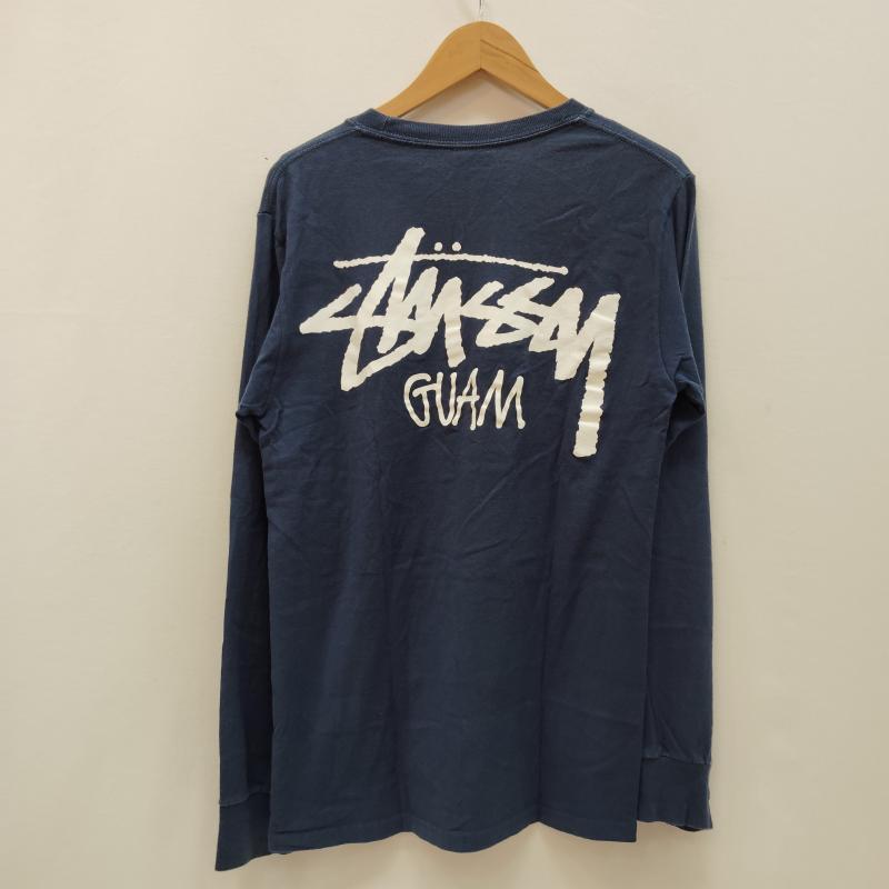 ステューシー STUSSY Tシャツ 長袖 ロンT ショーンフォント GUAM バック ロゴ S 紺 / ネイビー / navy メンズ USED 古着 中古 50168553