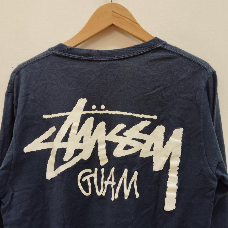 ステューシー STUSSY Tシャツ 長袖 ロンT ショーンフォント GUAM バック ロゴ S 紺 / ネイビー / navy メンズ USED 古着 中古 50168553