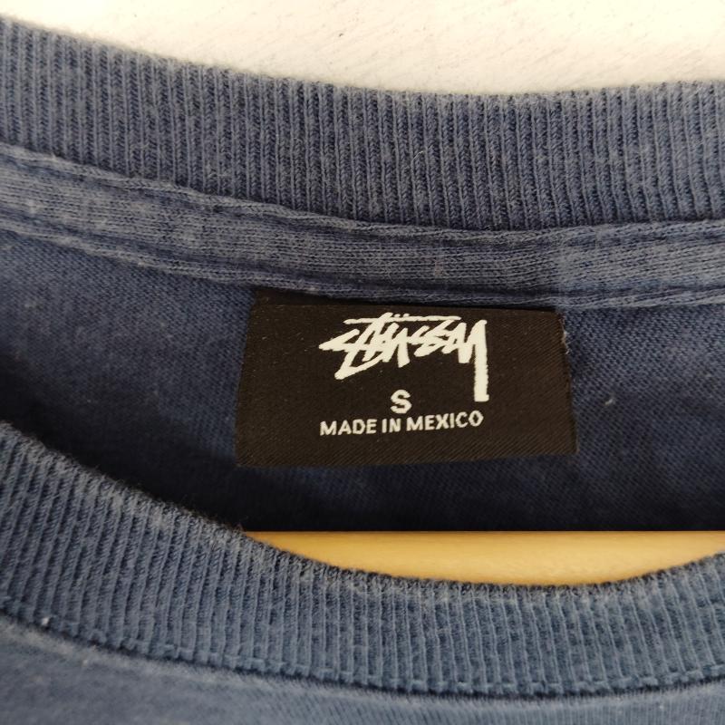 ステューシー STUSSY Tシャツ 長袖 ロンT ショーンフォント GUAM バック ロゴ S 紺 / ネイビー / navy メンズ USED 古着 中古 50168553