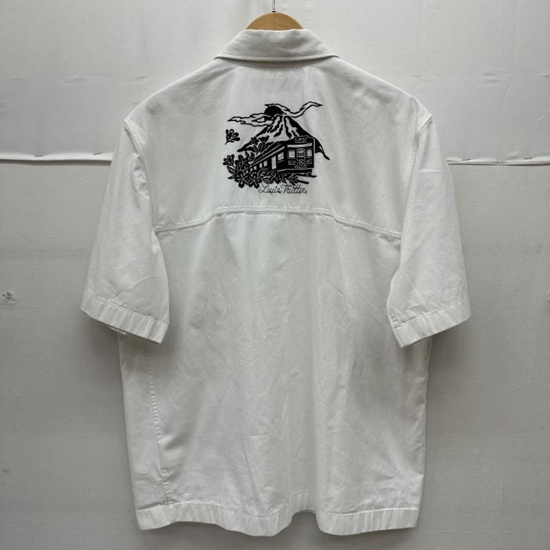 ルイヴィトン LOUIS VUITTON シャツ、ブラウス 半袖 NIGO エンベリッシュド 刺繍 コットン シャツ RM252M IKE HTS76W M 白 / ホワイト / white メンズ USED 古着 中古 50168554