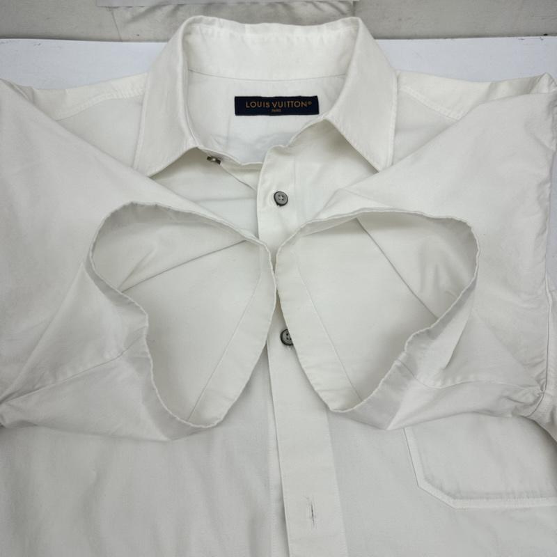 ルイヴィトン LOUIS VUITTON シャツ、ブラウス 半袖 NIGO エンベリッシュド 刺繍 コットン シャツ RM252M IKE HTS76W M 白 / ホワイト / white メンズ USED 古着 中古 50168554