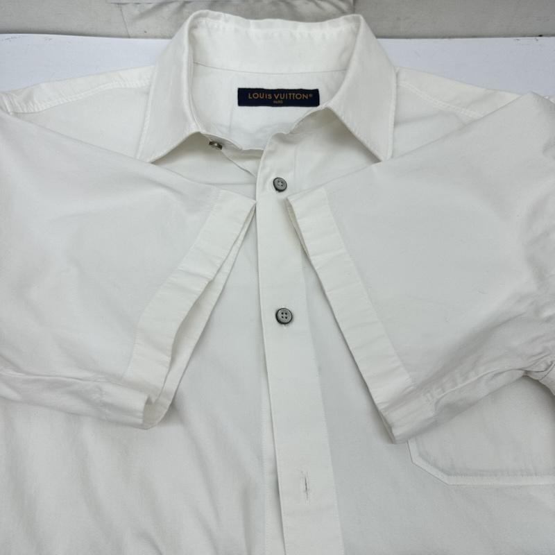 ルイヴィトン LOUIS VUITTON シャツ、ブラウス 半袖 NIGO エンベリッシュド 刺繍 コットン シャツ RM252M IKE HTS76W M 白 / ホワイト / white メンズ USED 古着 中古 50168554