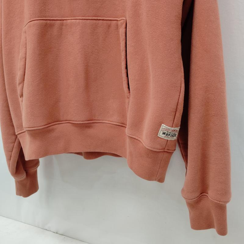 ステューシー STUSSY パーカー 長袖 STÜSSY GARMENT WORKGEAR ワークギア フーディー XL 桃 / ピンク / pink メンズ USED 古着 中古 50168556