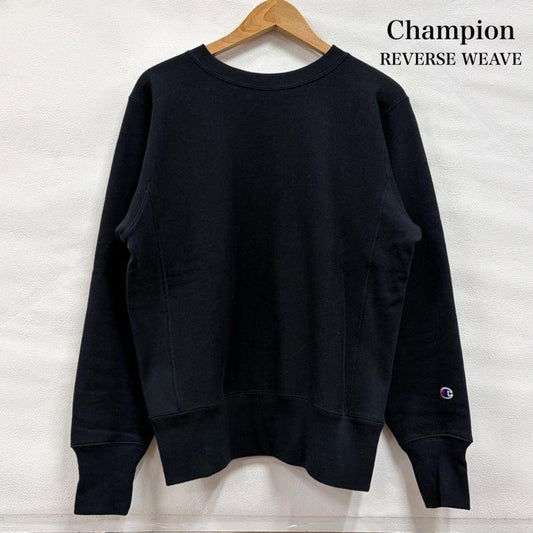 チャンピオン Champion トレーナー 長袖 REVERSEWEAVE リバースウィーブ プルオーバー スウェット トレーナー 裏起毛 WARMUP 目無し M 無地 X ワンポイント X ロゴ、文字 X 刺繍 黒 / ブラック / black メンズ USED 古着 中古 50168557