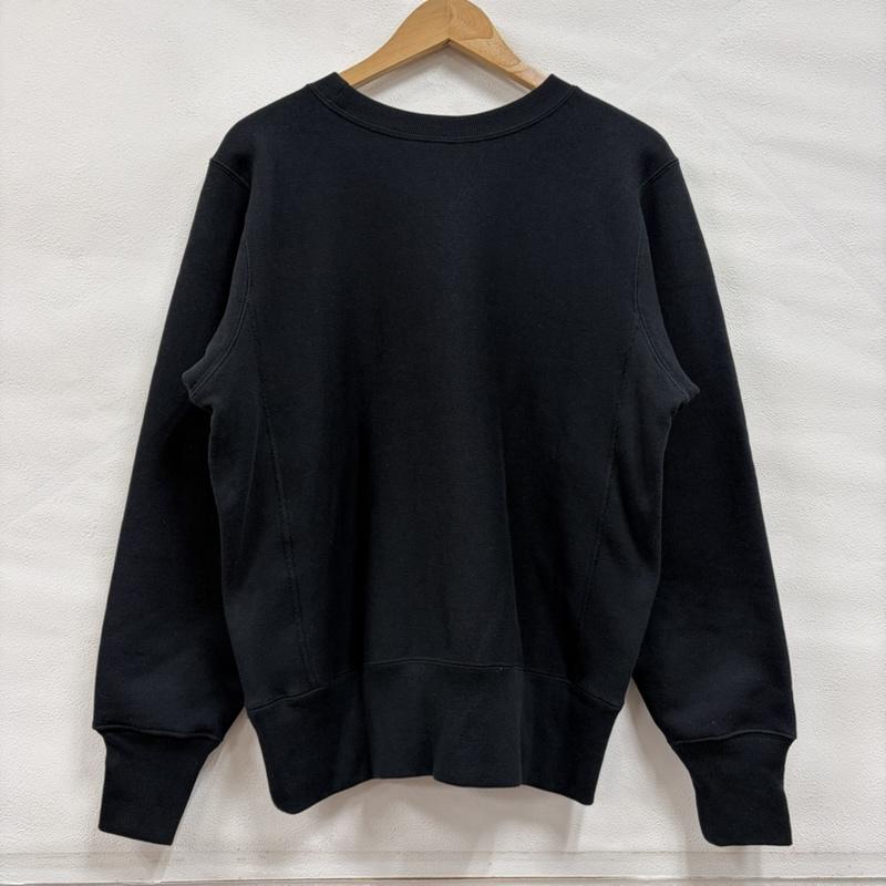 チャンピオン Champion トレーナー 長袖 REVERSEWEAVE リバースウィーブ プルオーバー スウェット トレーナー 裏起毛 WARMUP 目無し M 無地 X ワンポイント X ロゴ、文字 X 刺繍 黒 / ブラック / black メンズ USED 古着 中古 50168557